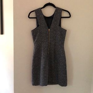 Cute H & M Navy Blue and White Dress